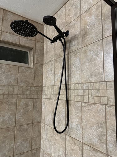 Customer photo review of Adjustable Shower Arm