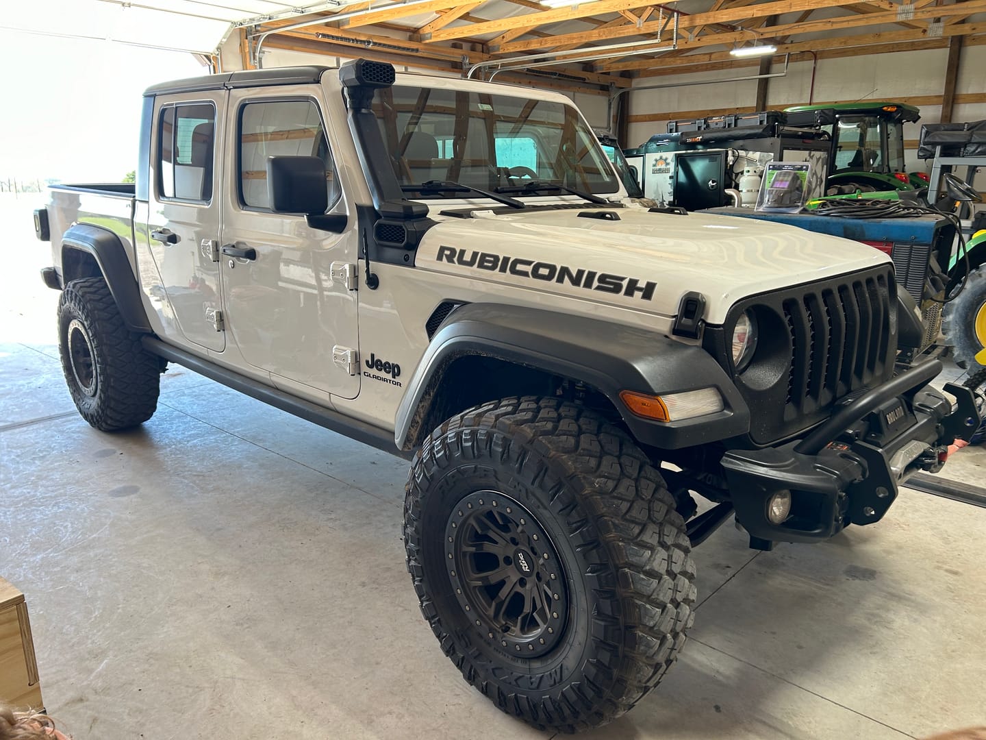 Customer photo review of Premium Black Topo Hood Lettering | Set of 2
