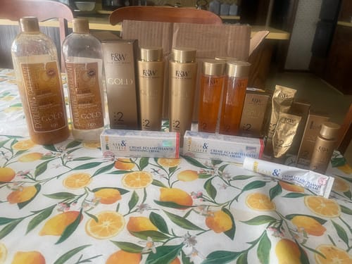 Customer photo review of Fair & White Gold Radiance Booster Anti-Dark Spot Concentrate NEW - 15ml / 0.50 fl oz