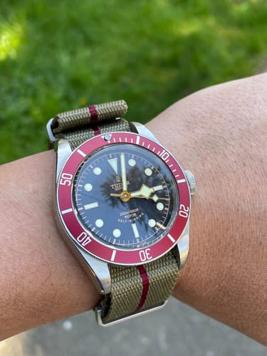 Customer photo review of Five Eye Nylon Watch Strap - Stripe