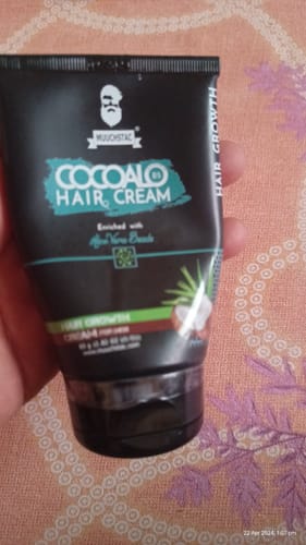 Customer photo review of Muuchstac Cocoalo Hair Cream for Men