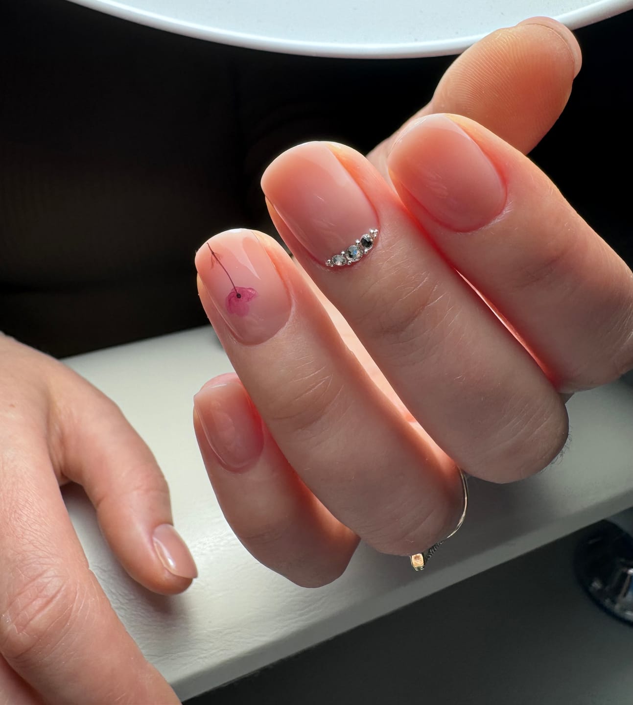 Customer photo review of Semilac Builder Gel Cover Warm Beige 15g