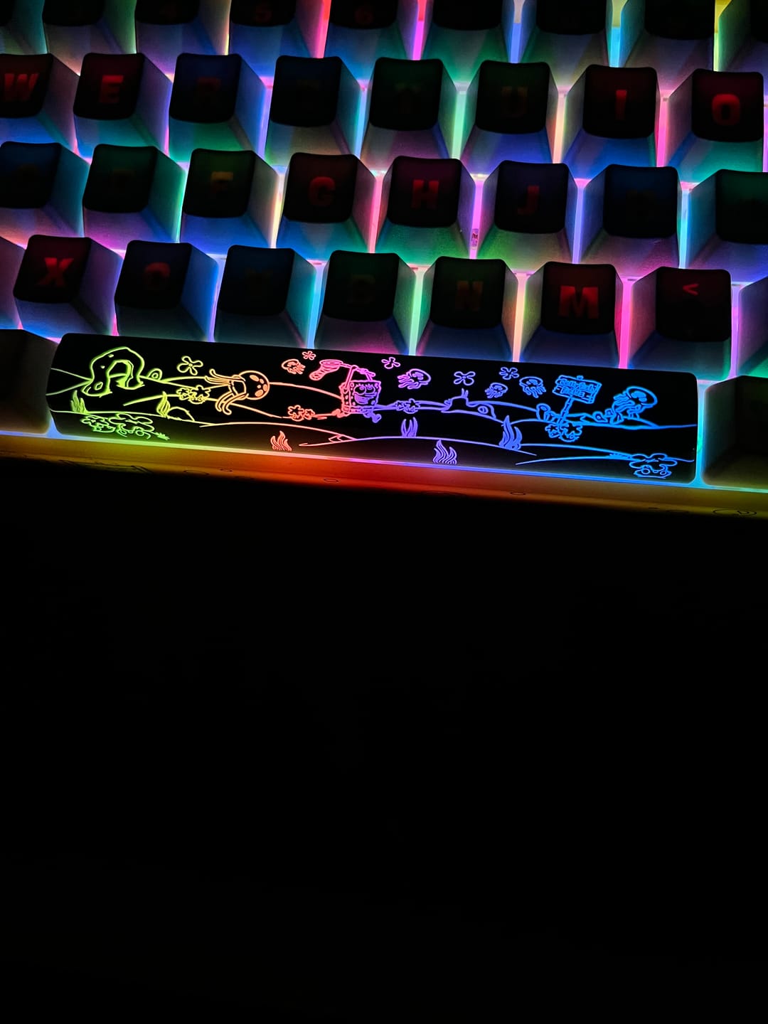 Customer photo review of Spongebob K1 Pro Wireless Mechanical Keyboard