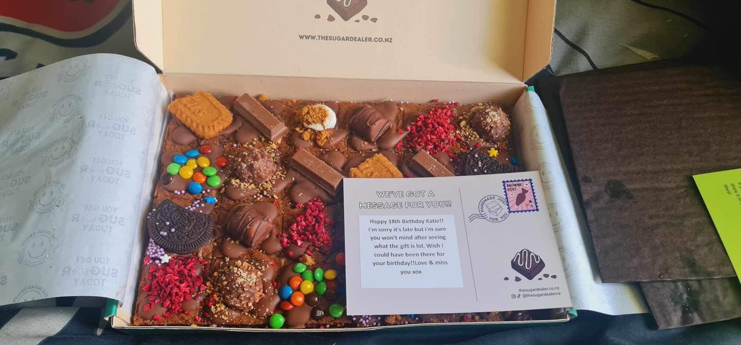 Customer photo review of Mega mixed assortment brownie