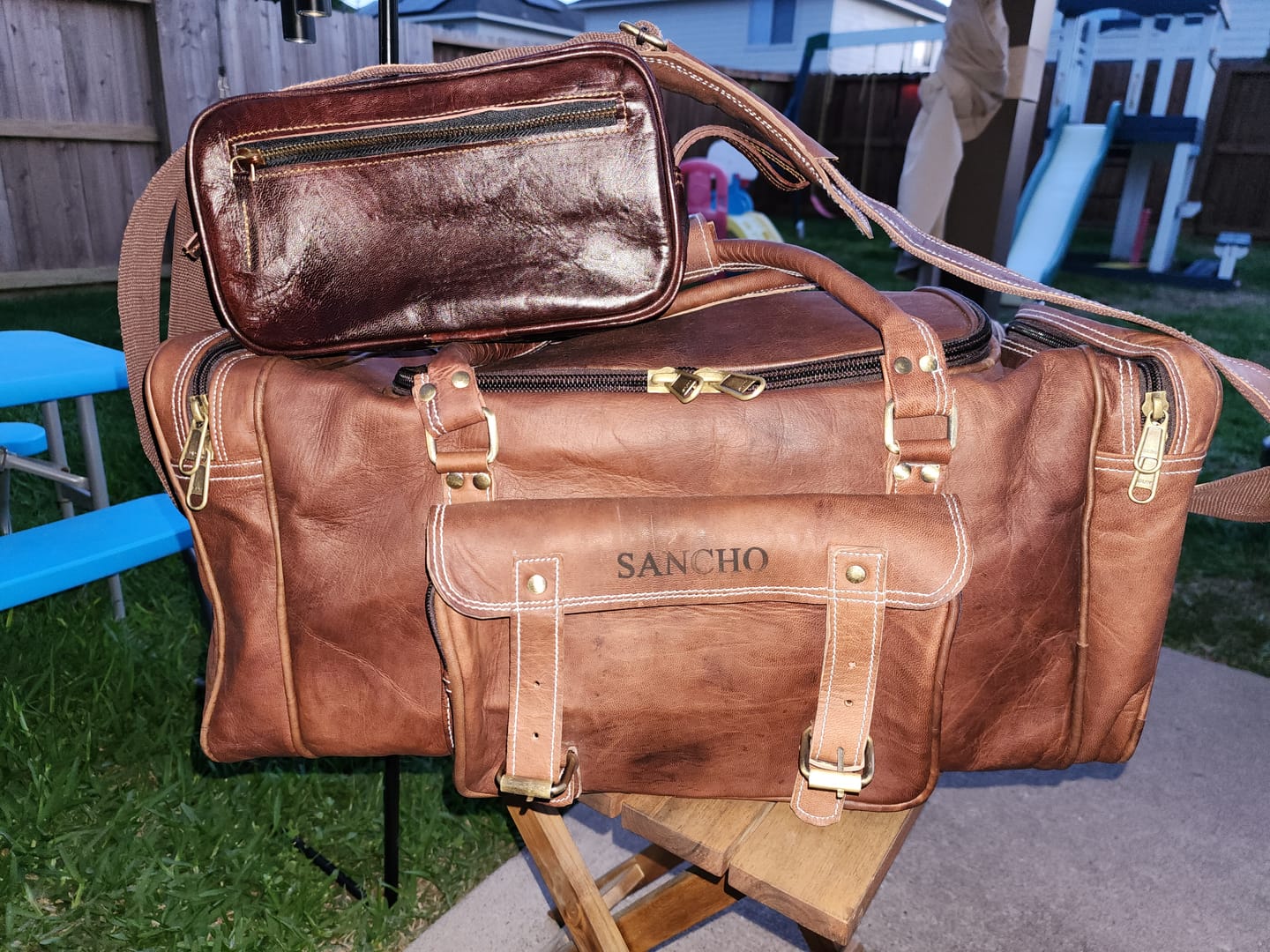 Customer photo review of Monogramming Leather Bags Fees