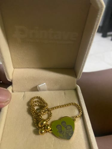 Customer photo review of Printave™ Personalized Heart Bracelet