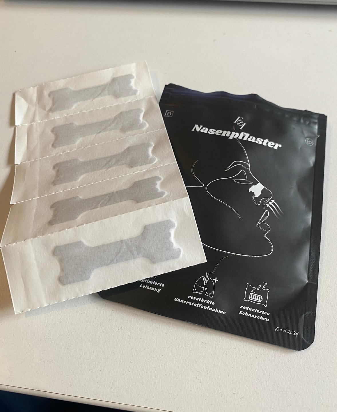 Customer photo review of Performance Nasenpflaster 30er Pack