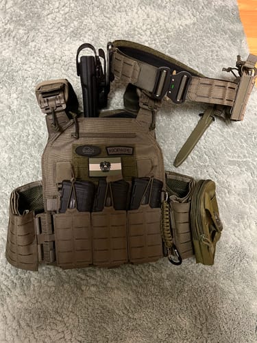 Customer photo review of Tactical Belt in steingrau- oliv