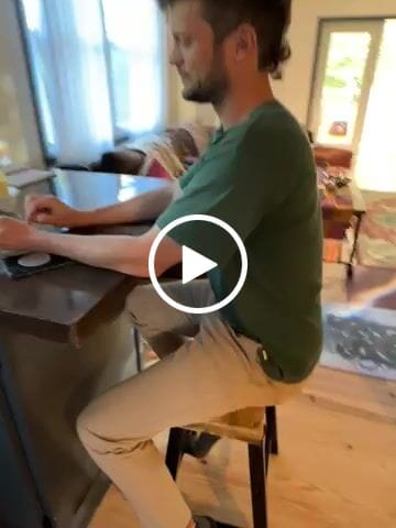 Customer video review of The Original Men's Bamboo Viscose/Organic Cotton Short Sleeve T-Shirt - Classic Cut