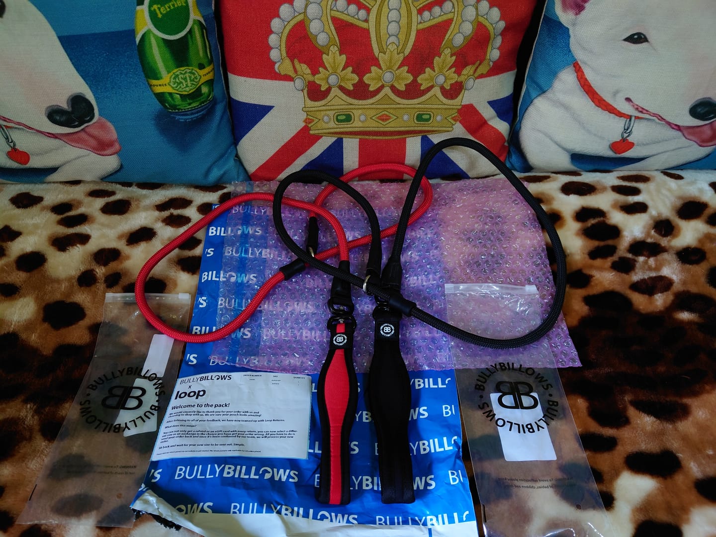 Customer photo review of Slip Lead | Anti-Pull & Anti-Choking Training Lead - Black v2.0