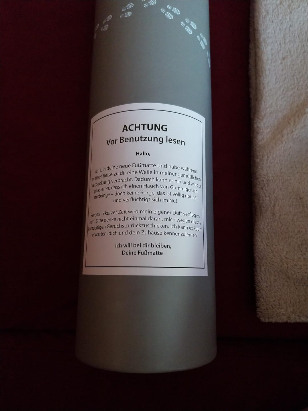Customer photo review of Fußmatte im Streifenmuster