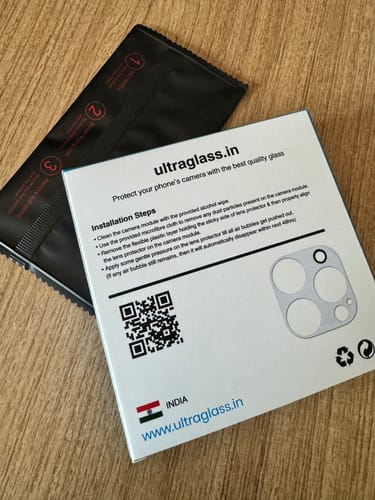 Customer photo review of UltraGlass Camera Rings Lens Protector for iPhone