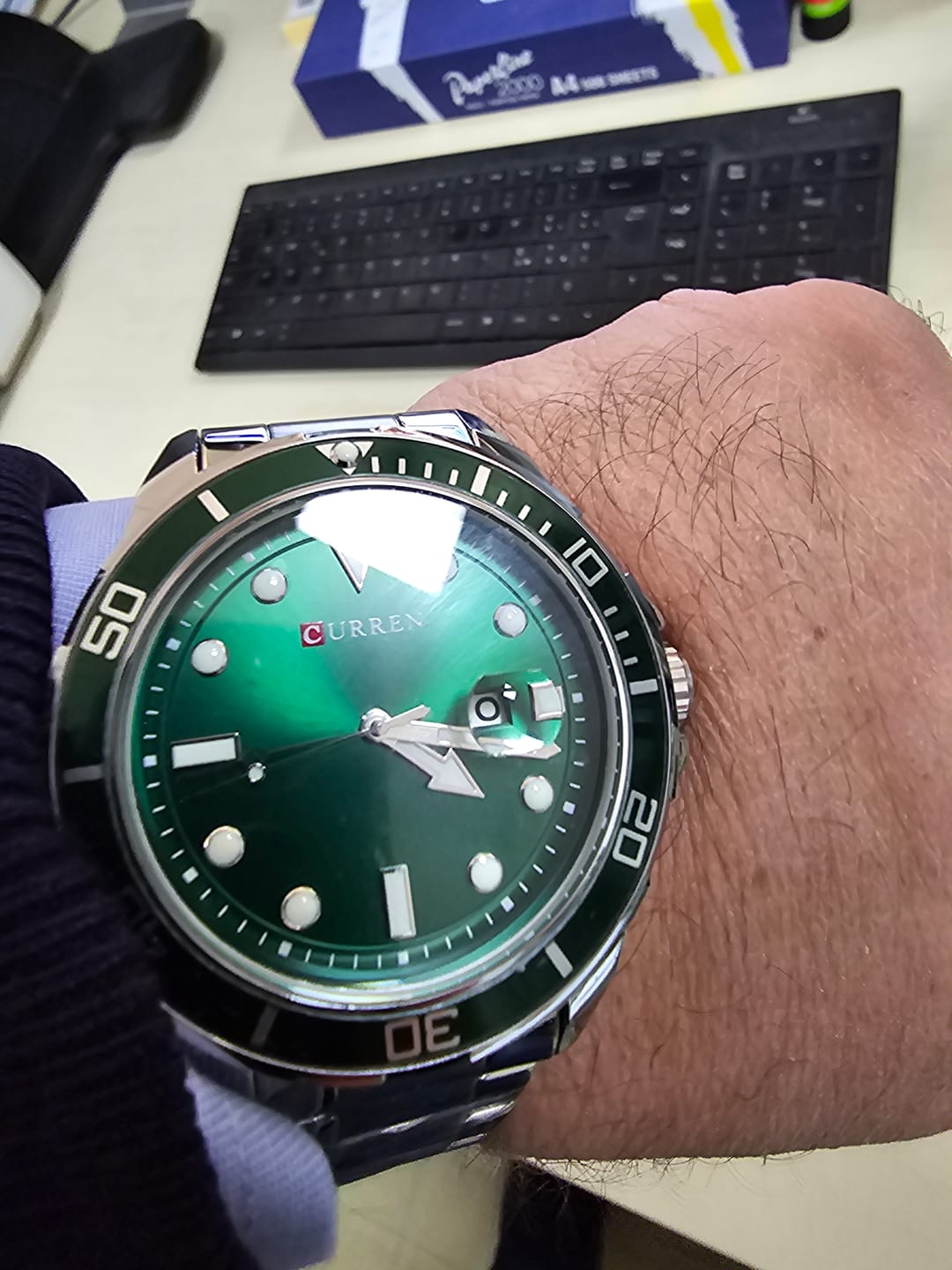 Customer photo review of Curren Sub® orologio uomo acciaio