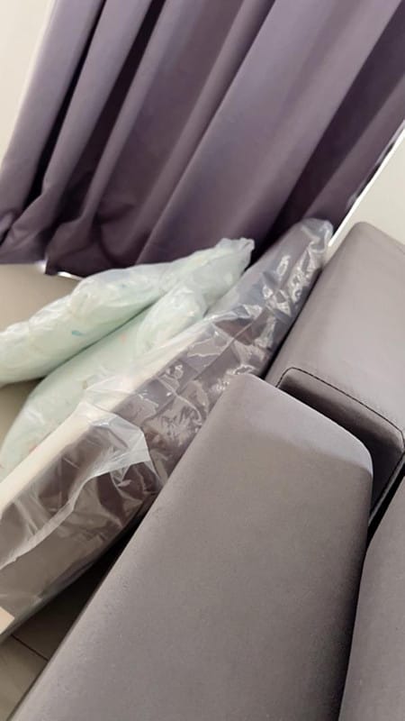 Customer photo review of Getha Baby Mattress 100% Natural Latex with French Wool Padding