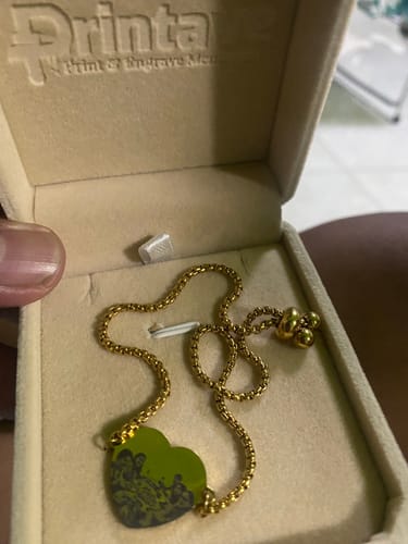 Customer photo review of Printave™ Personalized Heart Bracelet