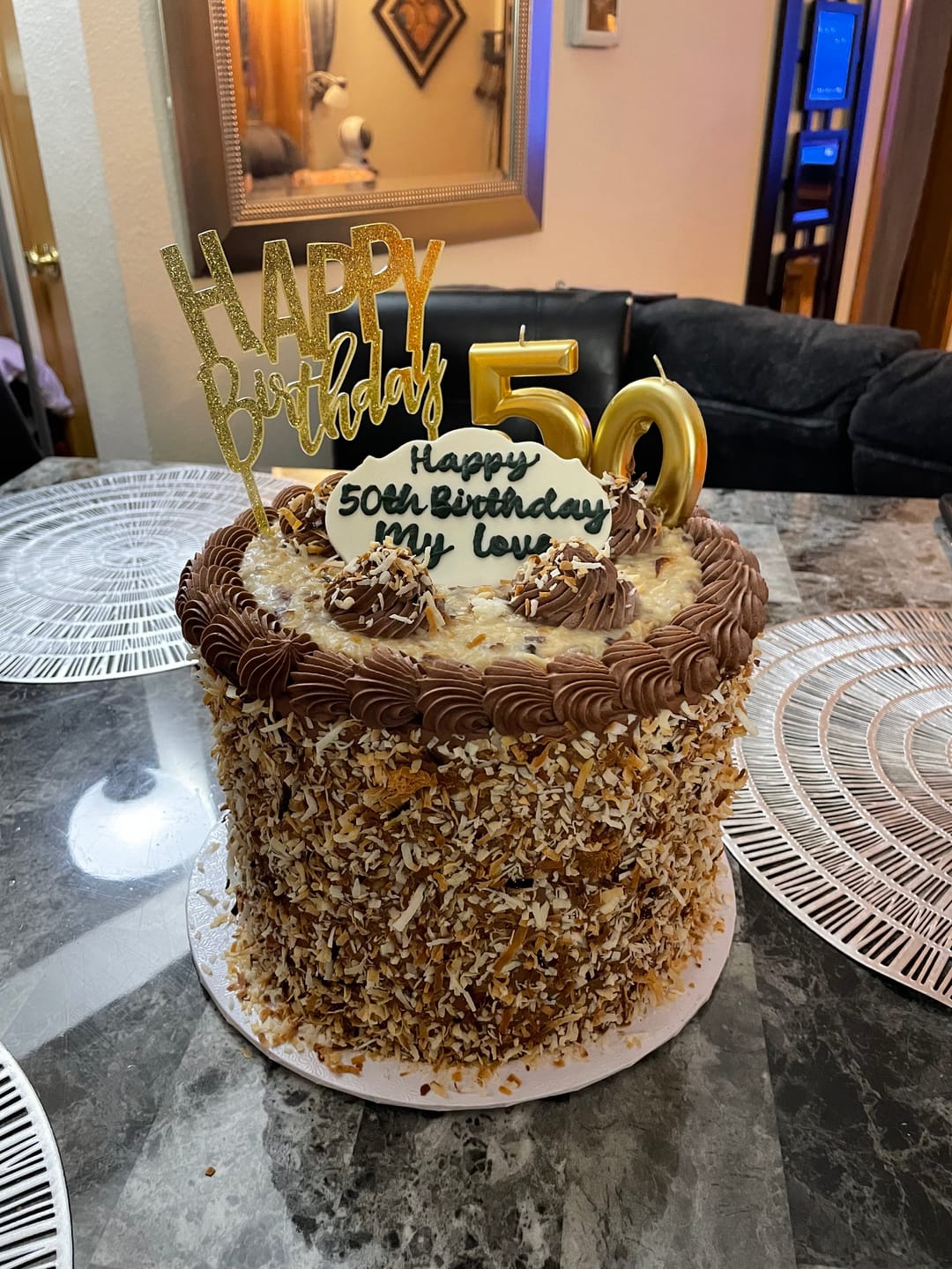 Customer photo review of German Chocolate Cake