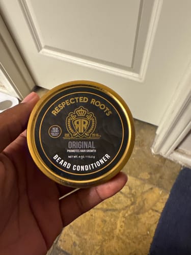 Customer photo review of Respected Roots Beard Conditioner - Original Scent (4 oz.)