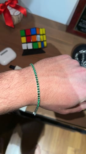 Customer photo review of Tennis Bracelet - Verde
