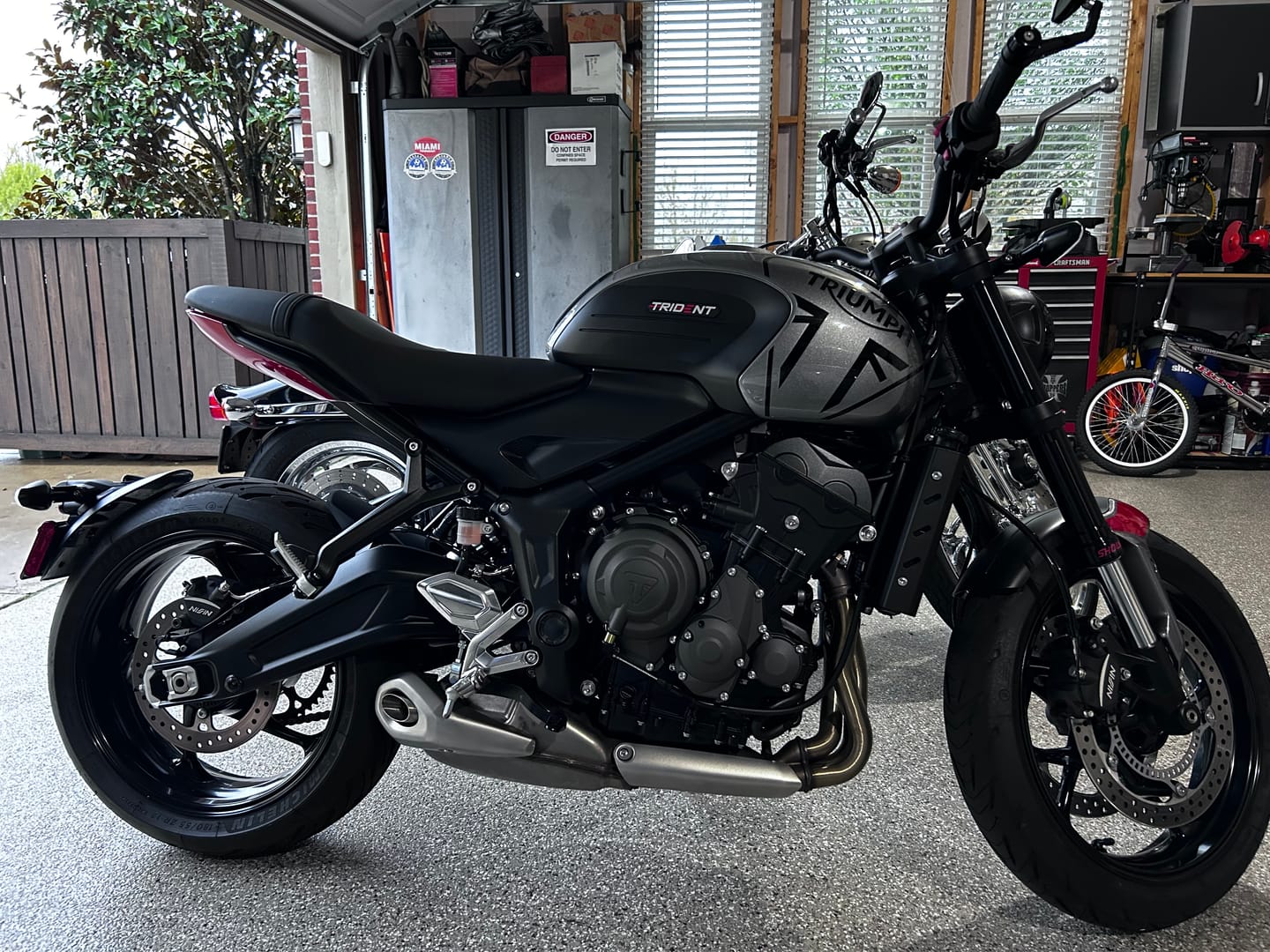 Customer photo review of Triumph Trident 660 Radiator Side Covers