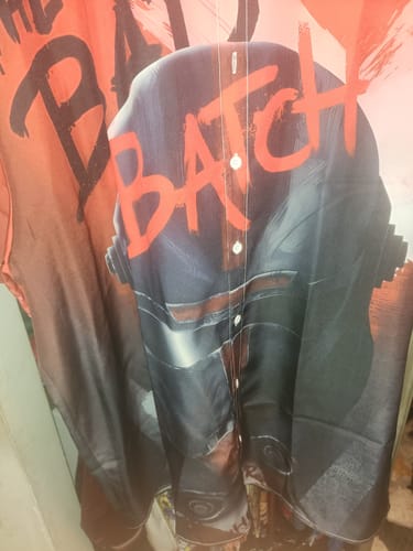 Customer photo review of The Bad Batch Retro Samurai Poster Printing Short Sleeve Shirt