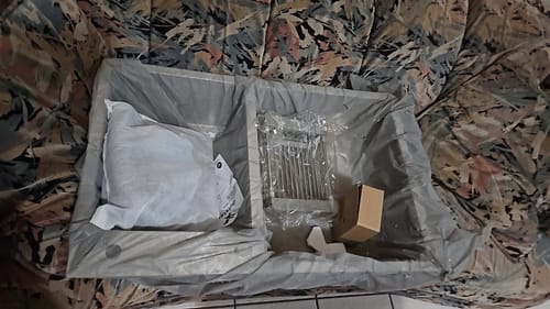 Customer photo review of Fregadero Tarja Acero Inox 2 Tinas Anti-ruido + Escurridor