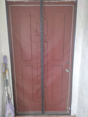 Customer photo review of Custom Magnetic Screen Door