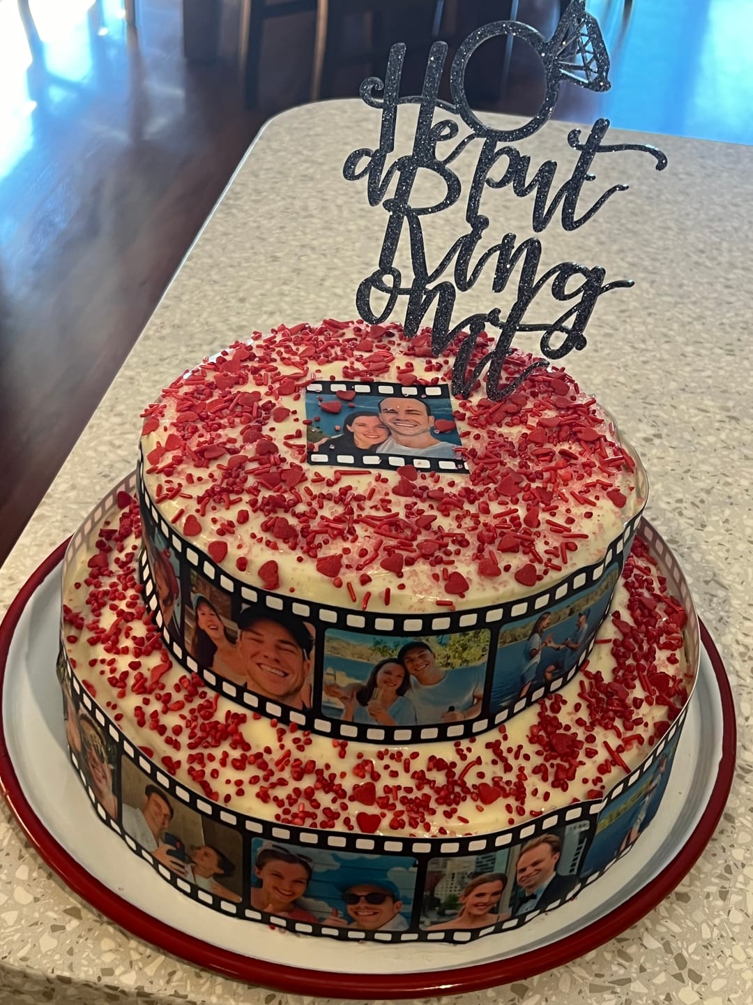 Customer photo review of Film Reel - Custom Edible Icing Image