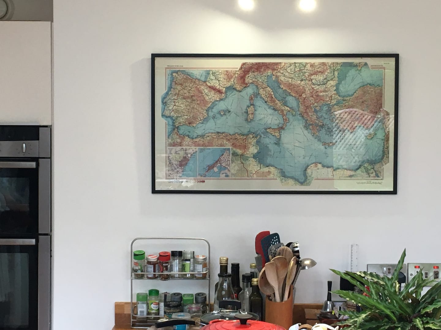 Customer photo review of Old World Map of the Mediterranean Sea & Countries, 1967: From Gibraltar to Israel