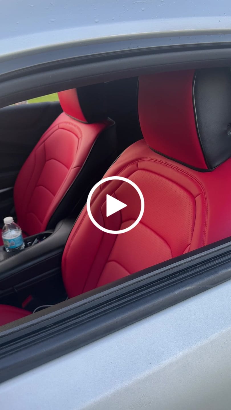 Customer video review of 6th Gen Camaro Coupe Custom Leather Seat Covers