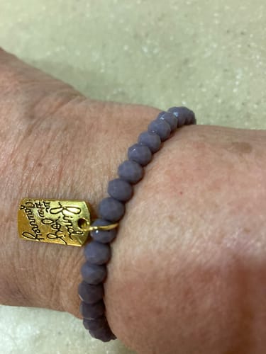 Customer photo review of Find Joy in the Journey Bracelet