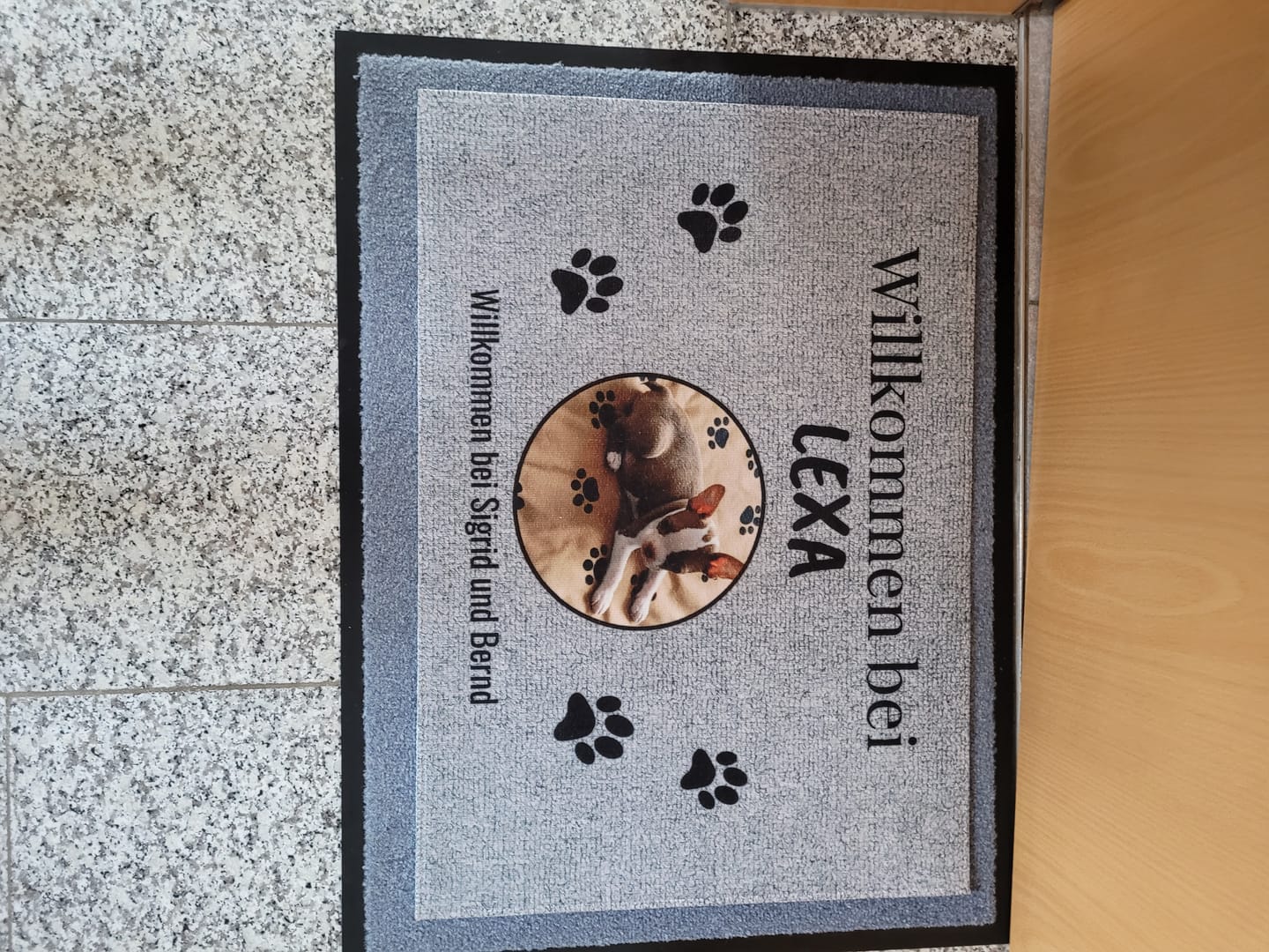 Customer photo review of Eigenes Foto - Individuelle Fußmatte