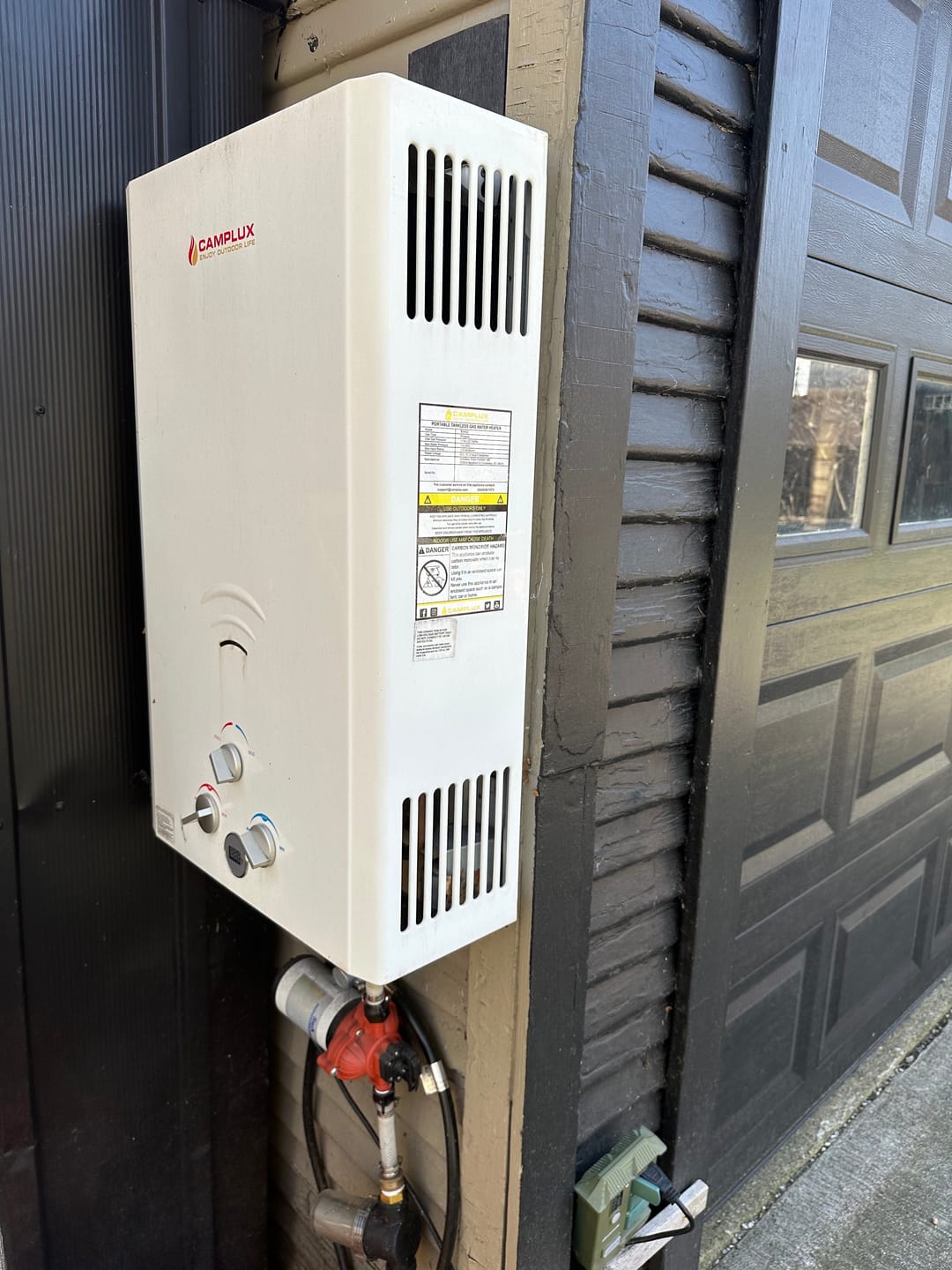 Customer photo review of Camplux 16L Outdoor 4.22 GPM Propane Gas Tankless Water Heater