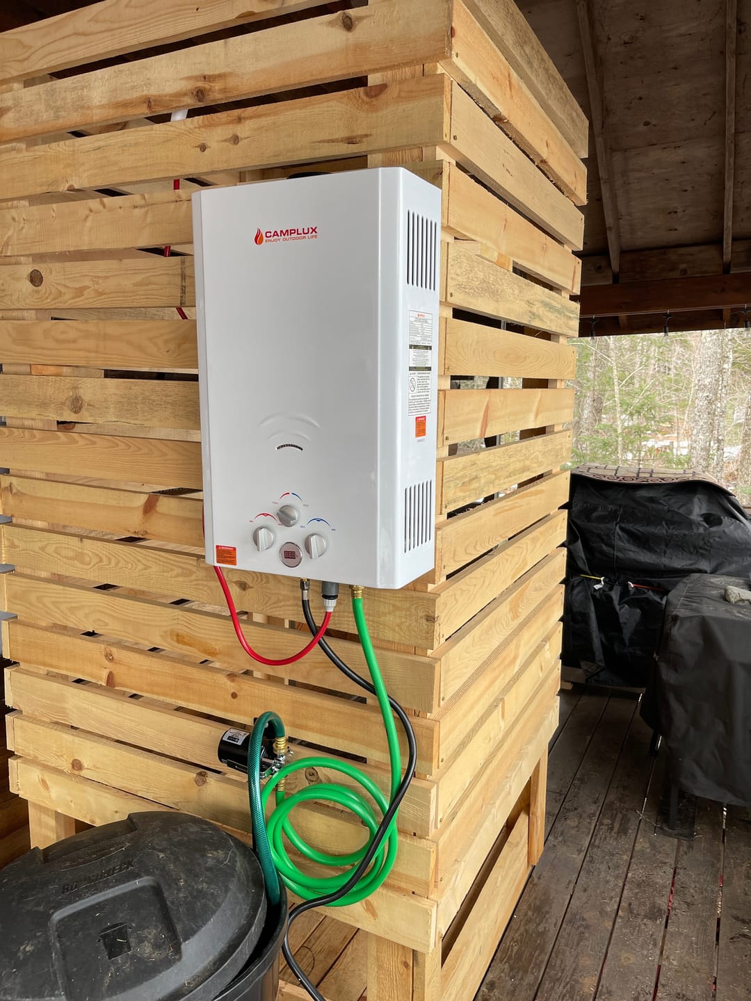 Customer photo review of Camplux 16L Outdoor 4.22 GPM Propane Gas Tankless Water Heater