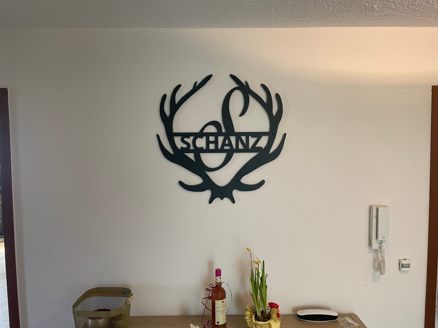 Customer photo review of Monogramm - Hirschgeweih aus edlem Stahl (personalisierbar)