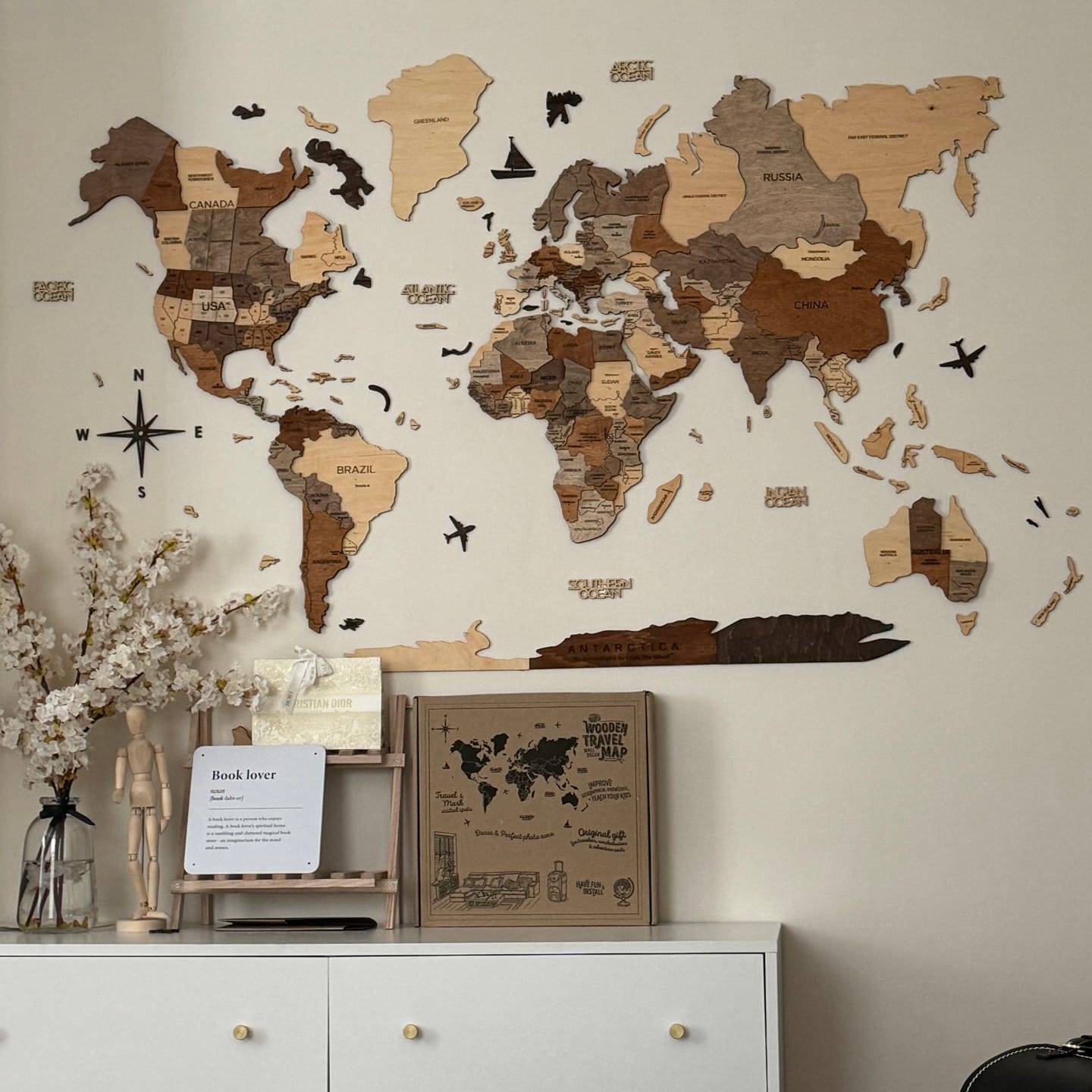 Customer photo review of Modern Living Room Wall Decor