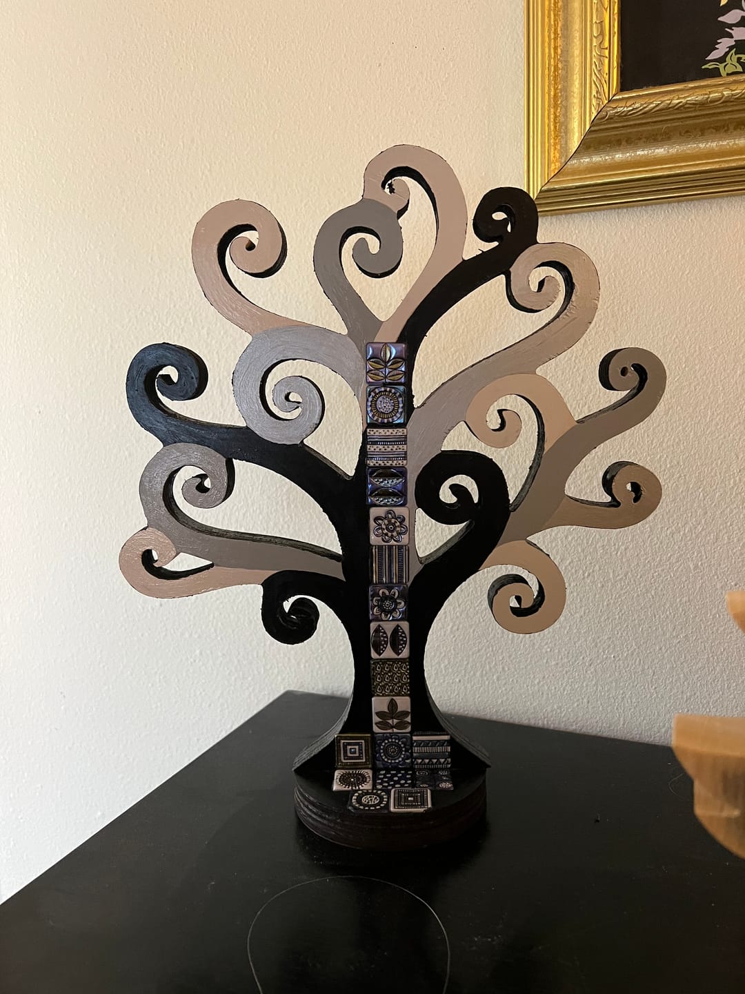 Customer photo review of Unfinished Wood Swirly Tree Shape - Craft - up to 36"