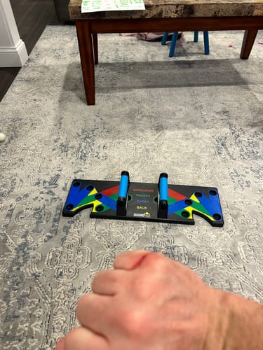 Customer photo review of QUADROPRESS™ Ultimate Pushup Machine