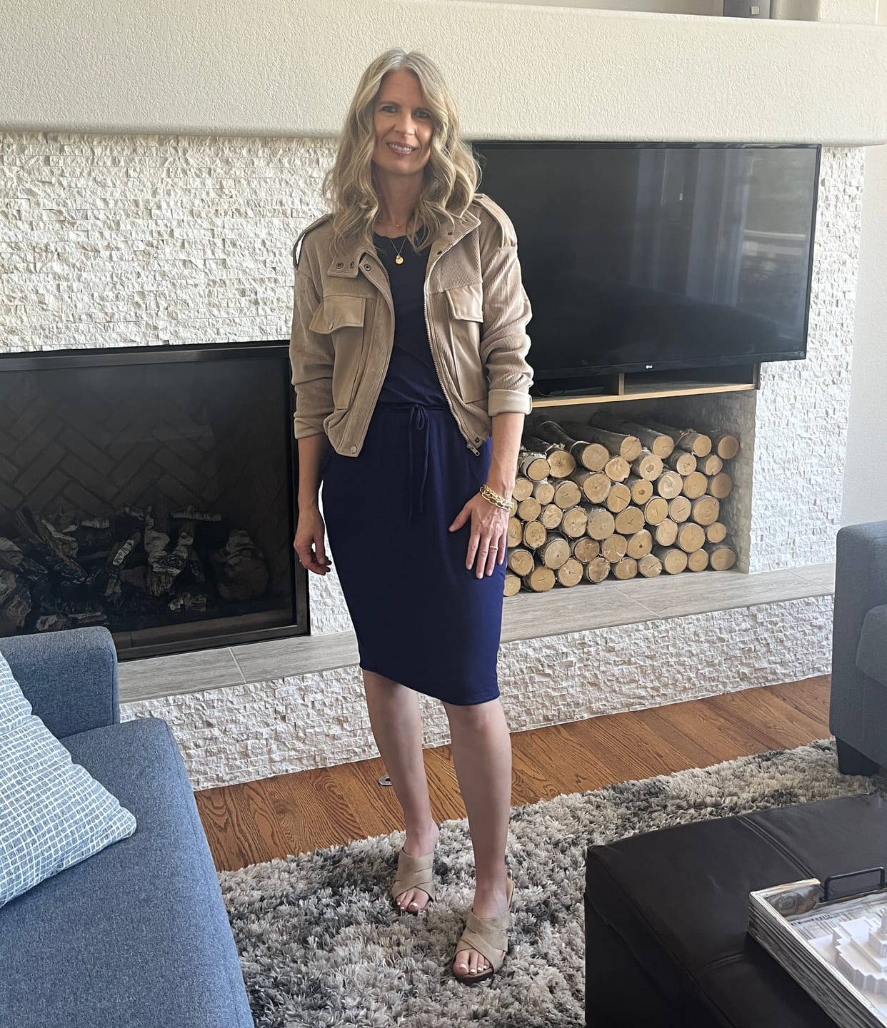 Customer photo review of Brigitte Brianna Baseball Tee Dress