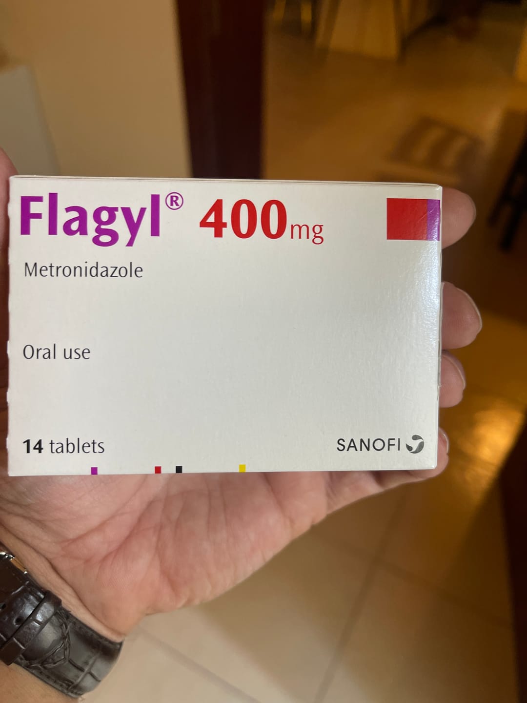 Customer photo review of Flagyl 400Mg Tab 14'S Tablet 400 Mg 14 PC