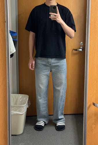 Customer photo review of RT No. 410 WIDE JEANS