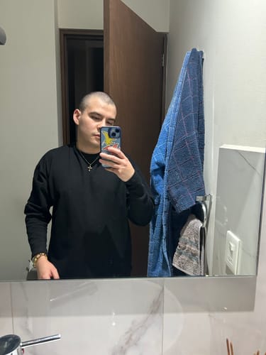 Customer photo review of Heavy Long Sleeve 270 GSM - Black