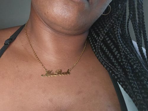 Customer photo review of Personalized Name Necklace