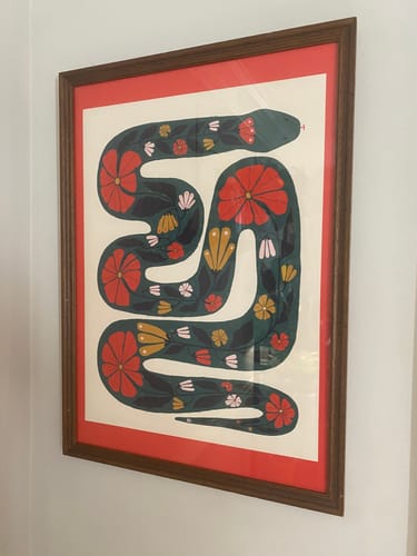 Customer photo review of Desert Snake Art Print