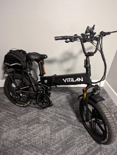 Customer photo review of I7 Pro Folding Full Suspension Electric Bike