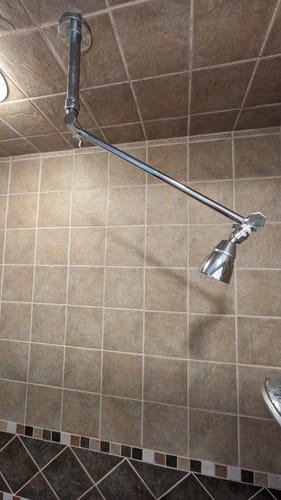 Customer photo review of Adjustable Shower Arm
