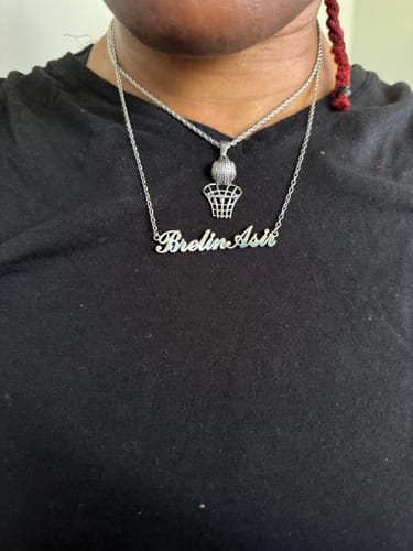 Customer photo review of Personalized Name Necklace