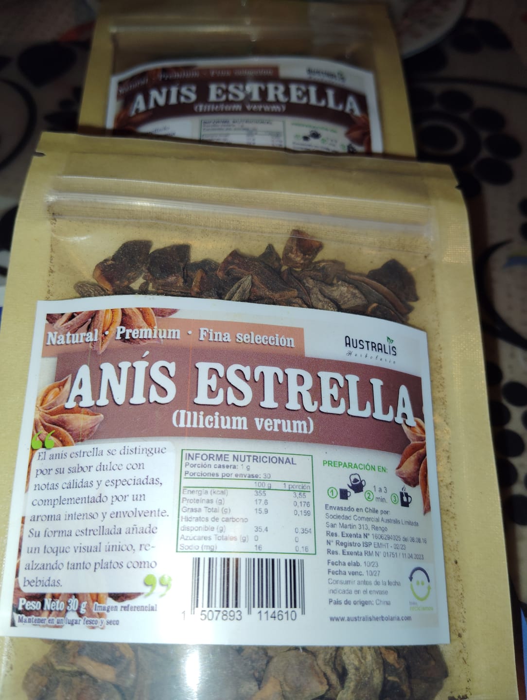Customer photo review of Anís Estrella