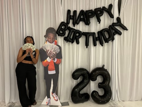 Customer photo review of Personalized Cardboard Cutouts | Custom Life Size Cutout