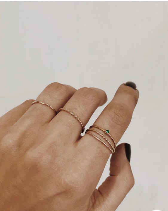 Customer photo review of The Gem Birthstone Ring