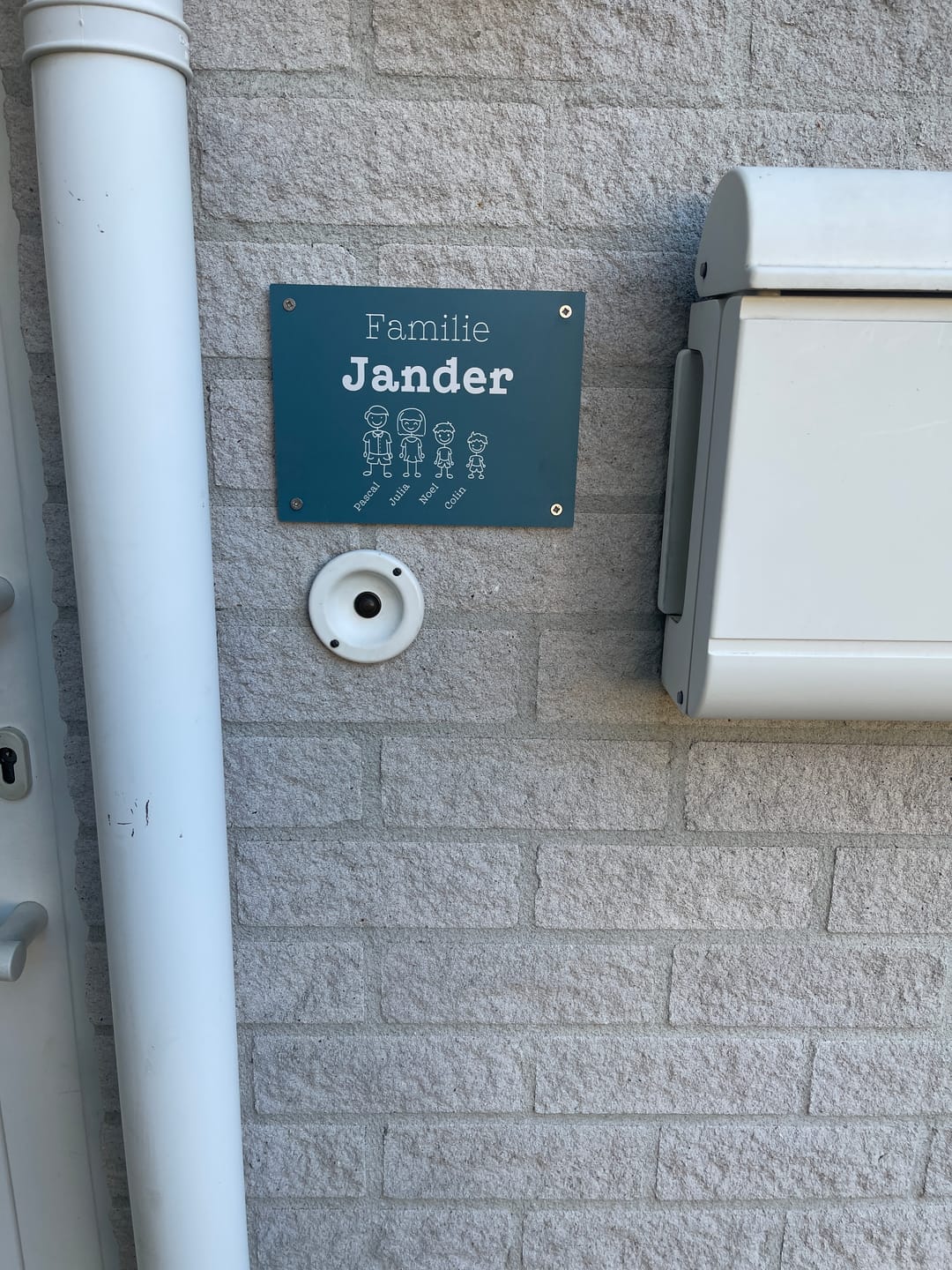 Customer photo review of Strichmännchenfamilie - Eingangs-Türschild